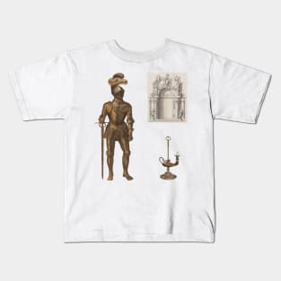 Gold Academia Set Kids T-Shirt